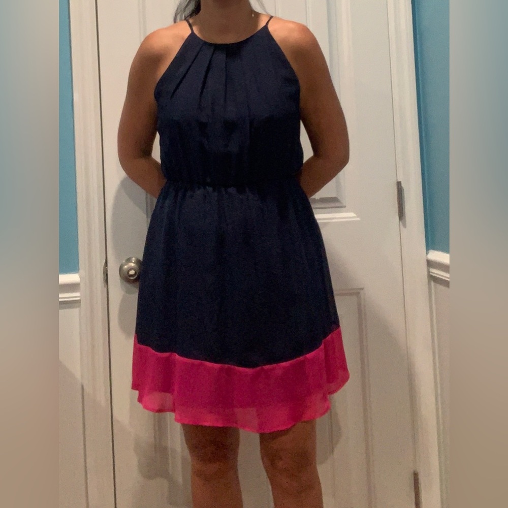 Maurice’s high neck chiffon dress